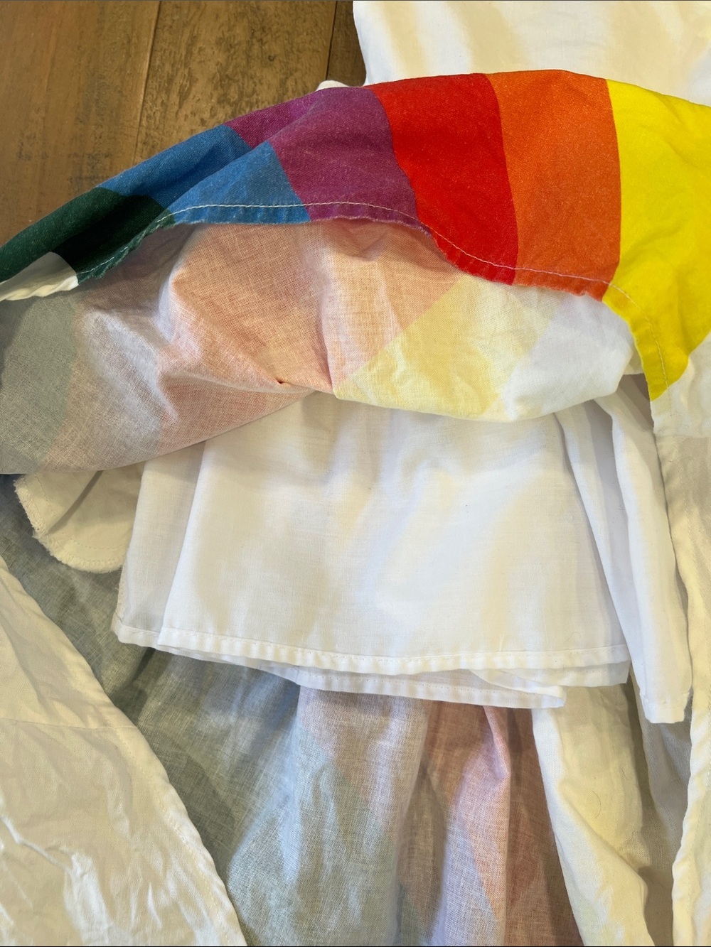 Pleiades high low hem rainbow maxi dress 2T - Picture 3 of 7